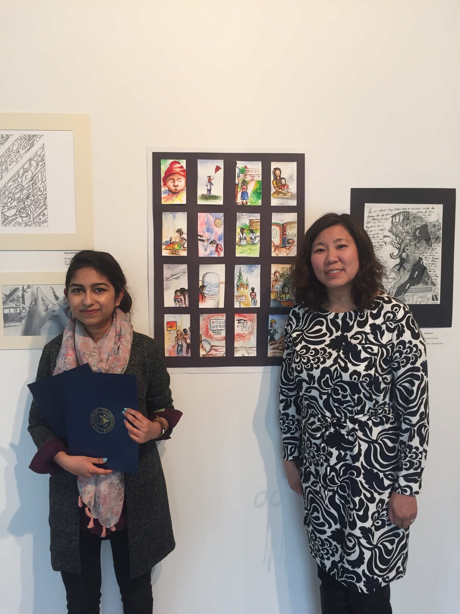 Elmhurst student wins Grace Meng's art contest The Flushing Blog