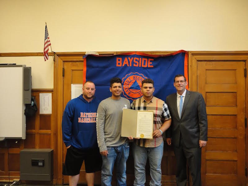 Bayside baseball champs honored